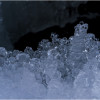 gefrorene wassertropfen